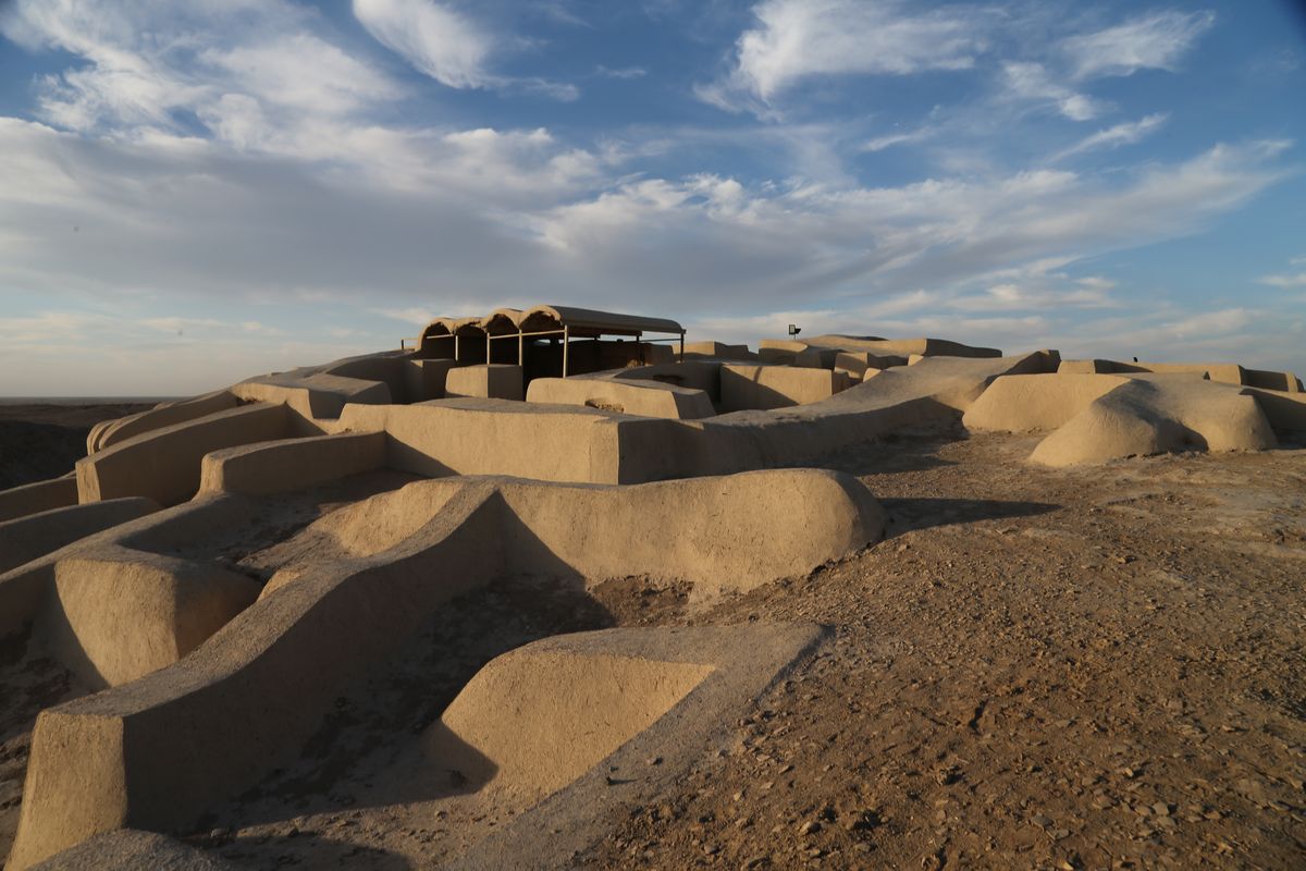 The excavation site at Shahr-e Sukhteh, the Burnt City